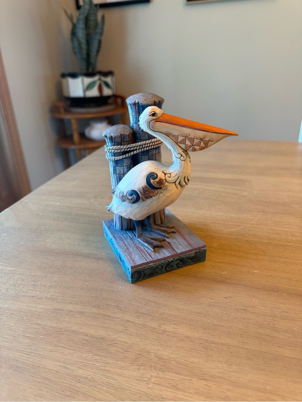 JIM SHORE Heartwood Creek 'Gone Fishin' Pelican on Dock Figurine